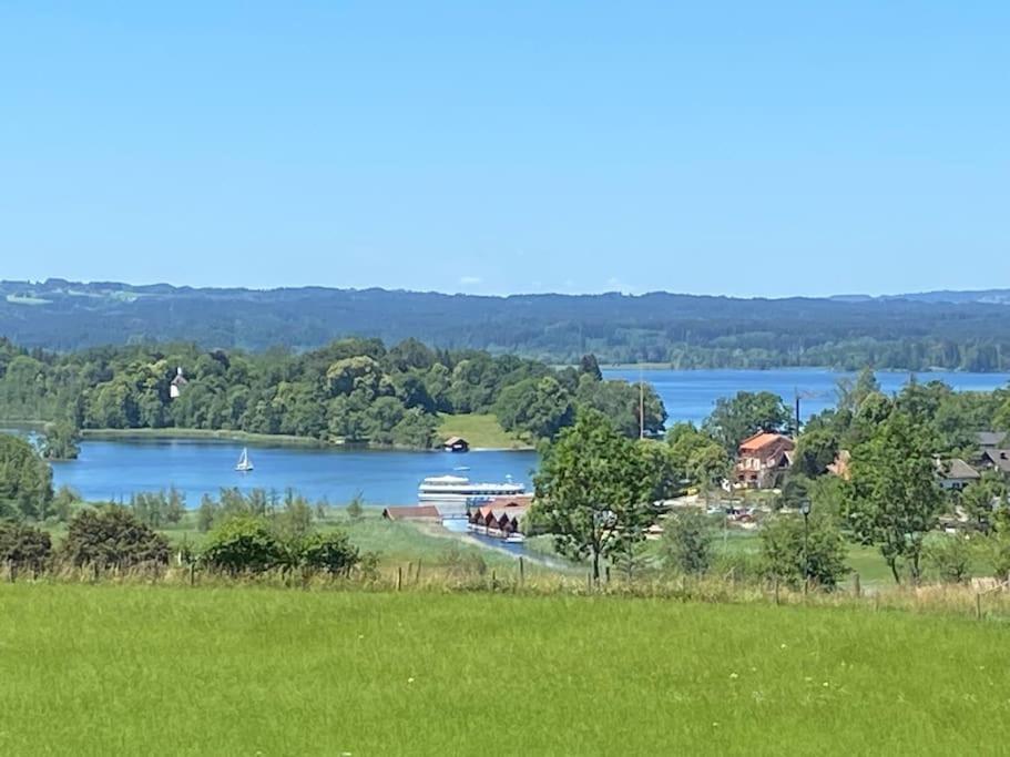 Extravagantes Ganzes Haus Am Staffelsee Seehausen am Staffelsee Esterno foto